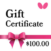 Table Tennis Gift Certificate $100